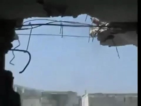 Syria فري برس ادلب أريحا آثار القصف العشوائي على المنازل 24 7 2012 Idlib