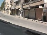 Syria فري برس  ادلب نزوح الاهالي من مدينة أريحا أثناء القصف العشوائي 24 7 2012 Idlib