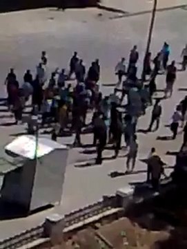 Syria فري برس حلب تحليق للطيران المروحي وقصف حي الصاخور 23 7 2012 Aleppo