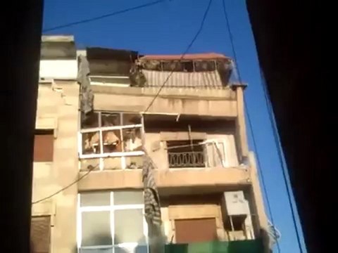 Syria فري برس حلب الدمار الذي خلفه عصابات الاسد في حلب 24 7 2012 Aleppo