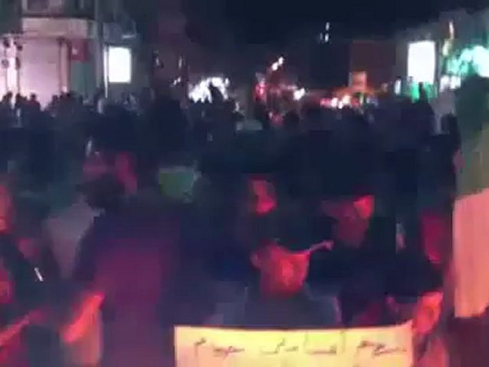 Syria فري برس حلب   الأشرفية   مظاهرة مسائية من شارع آزادي 23 7 2012 ج6 Aleppo