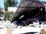 Syria فري برس  دمشق آثار الدمار في حي المزة خلف الرازي   23 7 2012 Damascus