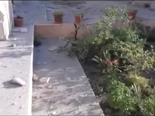 Syria فري برس  درعا الحراك اثار القصف العشوائي بصواريخ والهاون  23 7 2012  ج4 Daraa