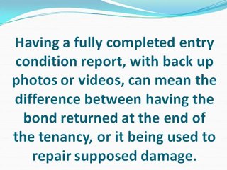 Check Condition of Rental Property before Moving In