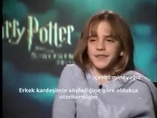 Emma, İlk  Filminden Bir Kaç Hafta Sonra Bir Röportajda Konuşuyor Türkçe Altyazılı