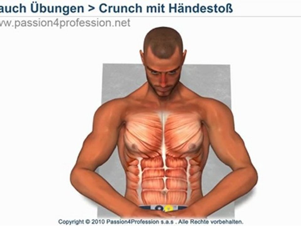 Crunch mit Händestoß
