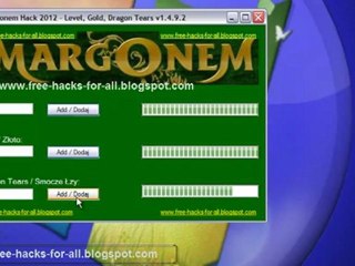 Margonem Hack Tool 2012 v14349 - Level - Gold - Smocze Łzy