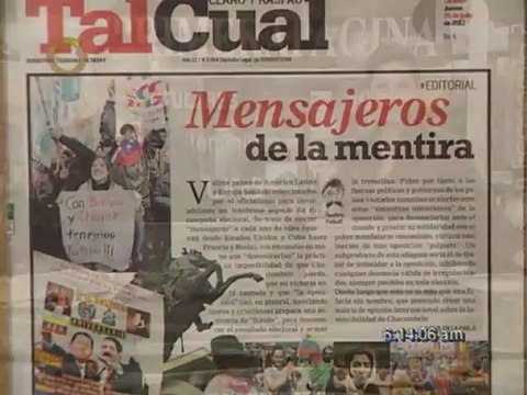 Titulares de Primera Página este 26 de Julio