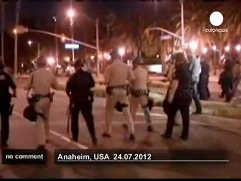 Violent protests rock Anaheim - no comment