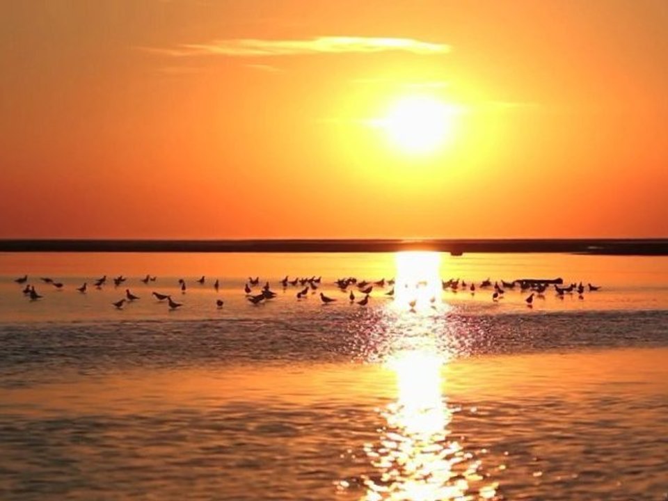 Coucher de soleil sur la Baie de Somme