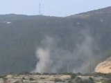Syria فري برس اللاذقية  تصاعد الدخان بسبب القصف على عكو25 7 2012 Latakia