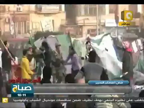 صباح ON: الجيش يفض اعتصام ميدان التحرير بالقوة
