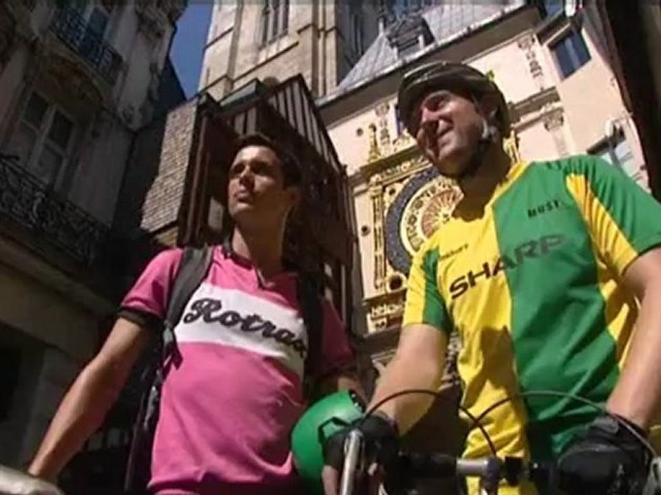 Des cyclistes londoniens à Rouen