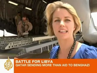 Qatari munition-labelled boxes sent to Libya