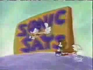 3 - Sonic Sez! No, Sonic SAYS, There's nothing more cool than-