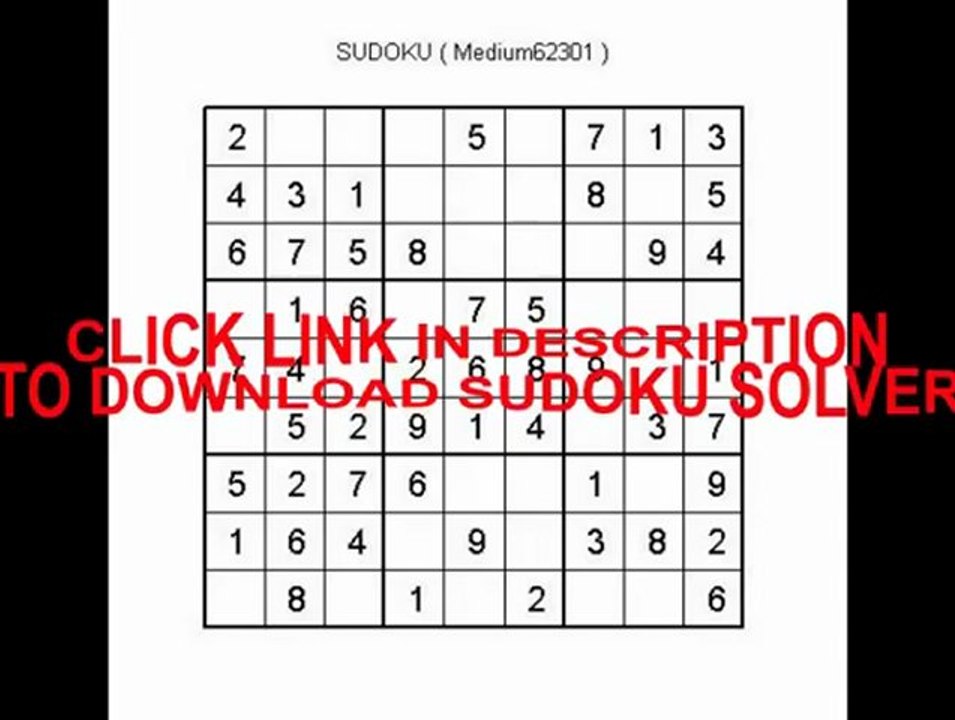 Sudoku solver real sudoku solver