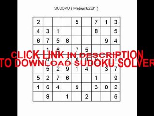 Sudoku solver real sudoku solver