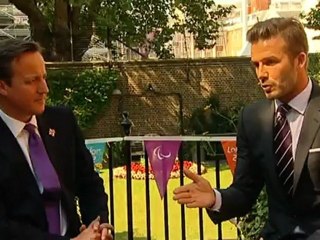 David Beckham visits Downing Street