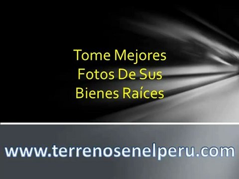 Tome mejores fotos de sus bienes raíces