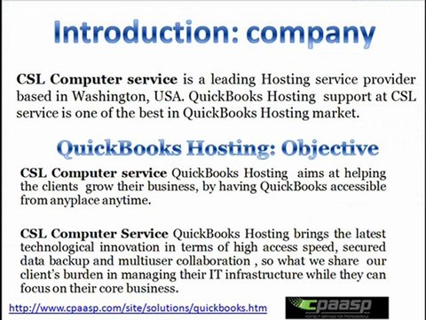 Quickbooks Hosting