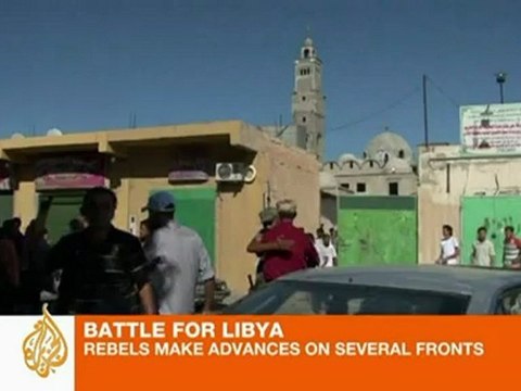 Battle for Libya: Rebels advance on several fronts