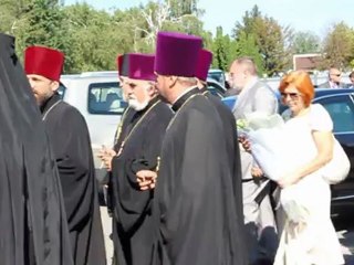 Femenist protest in Kiev Aeroport "Kill Kiril" (убить Кирилла)