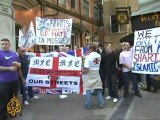 English Defense League protest 'Islamic extremism'