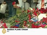 Russia commemorates victims of plane crash