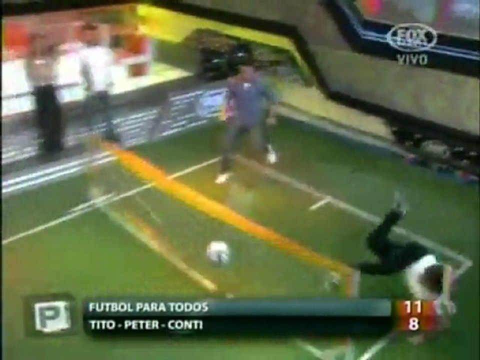 Pedro en Fútbol para Todos 3 (fútbol tenis) - 26 de Julio