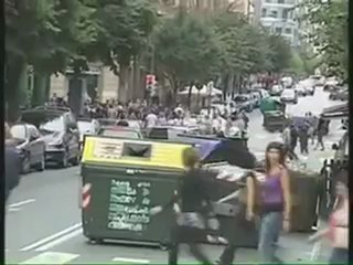 Disturbios en Bilbao tras la prohibición de dos marchas del entorno de ETA