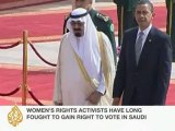 Saudi women given voting rights