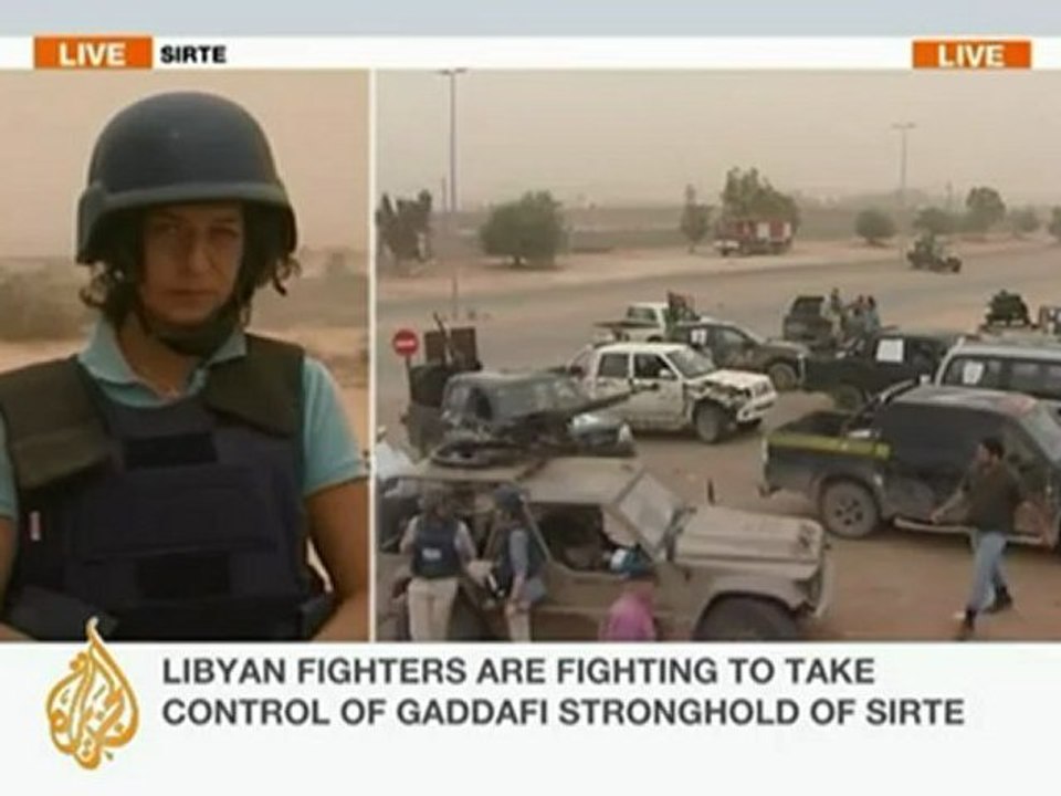 Zeina Khodr reports from the outskirts of Sirte