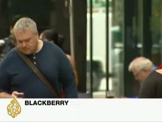 BlackBerry users cut off for fourth day