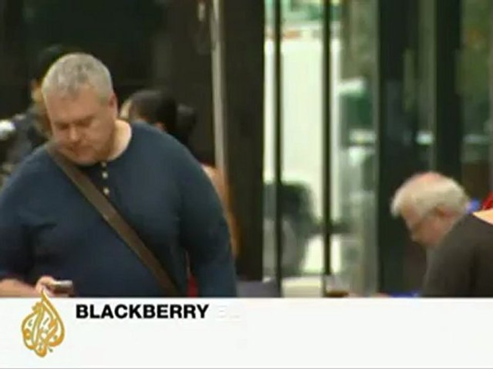 BlackBerry users cut off for fourth day