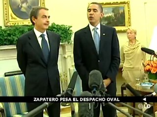 Zapatero visita a Barack Obama en la Casa Blanca