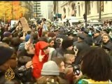 Occupy Wall Street protesters march on NY stock exchange