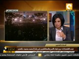 المتظاهرون يدعمون المتاريس لمنع تقدم الأمن #Nov20 #tahrir