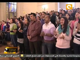 عمرو موسى فى احتفالات عيد الميلاد بكنيسة الدوبارة