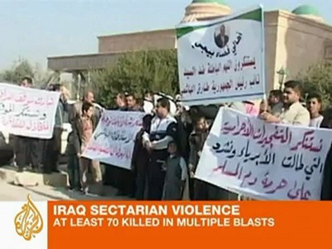 Pilgrims targeted in sectarian blasts in Iraq