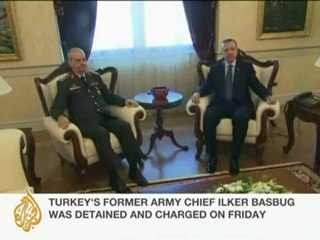 Turkish ex-army chief held in jail for trial