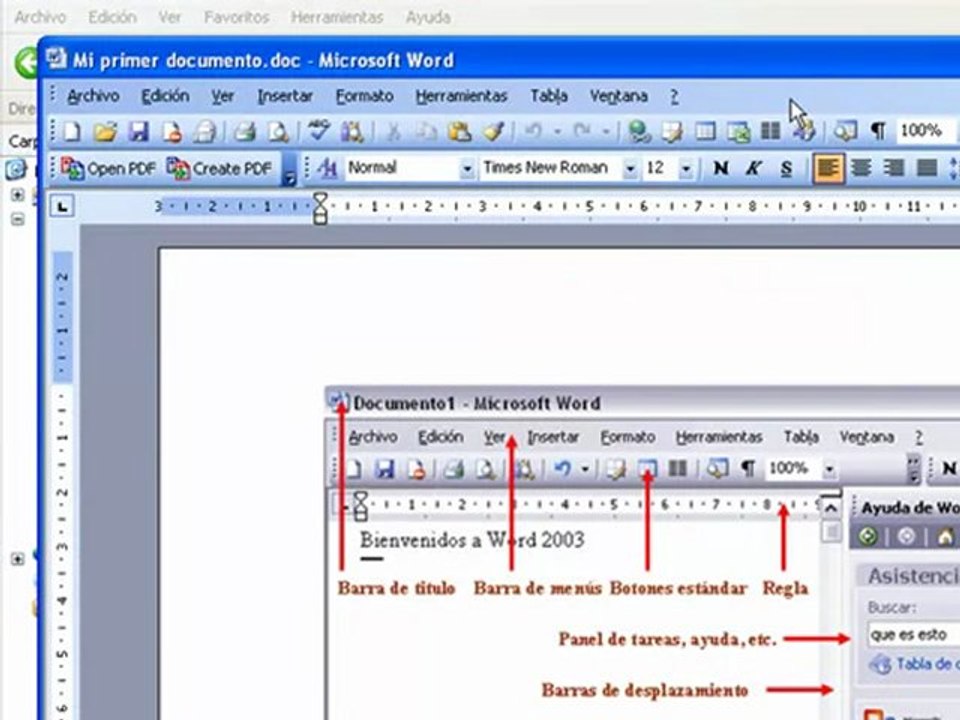Elementos de Word 2003 - Parte I