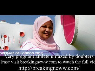 Very pregnant athlete unfazed by doubters