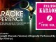 Amazing Karaoke - Save Tonight (Karaoke Version) - Originally Performed By Eagle-Eye Cherry