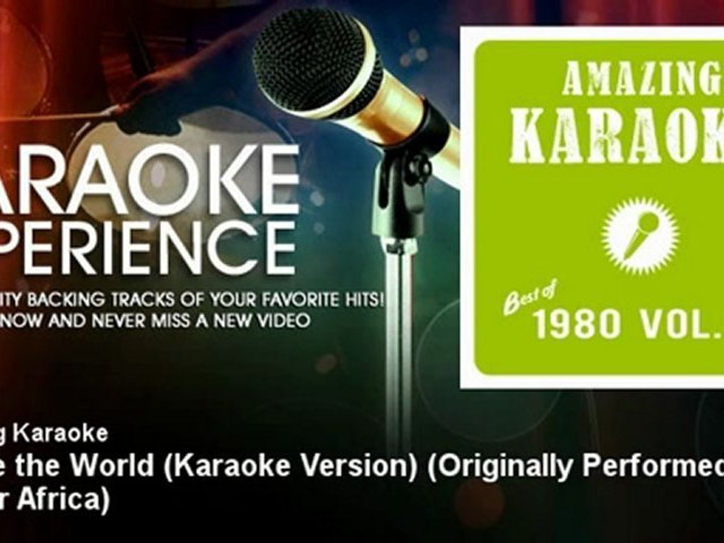 Amazing Karaoke - We Are the World (Karaoke Version) - Originally Performed  By Usa for Africa - Vidéo Dailymotion
