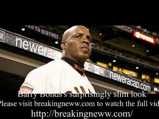 Barry Bonds sports a new look with fancy bicycle slimmed-down appearance