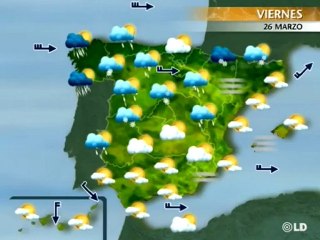 El tiempo en España: previsión para el viernes 26 de marzo