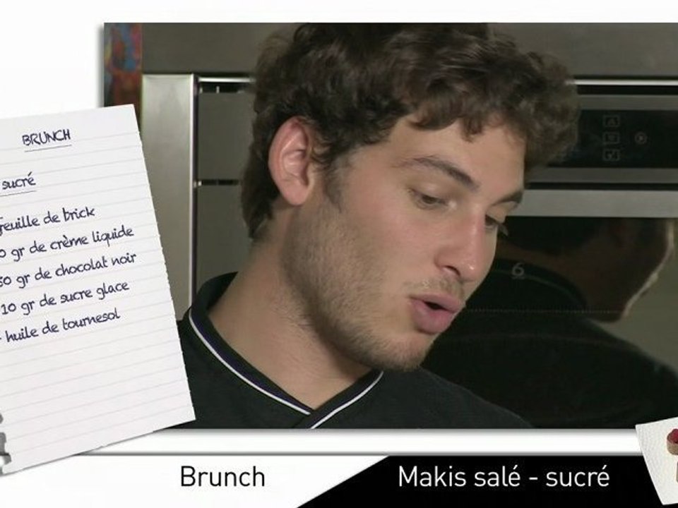 «Cuisine-moi si tu peux», Brunch - Maki sucré
