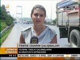 Nihal Akça FSM de Fatih Sultan Mehmet Köprüsü trafiği SVS 3G ile canlı bağlantı