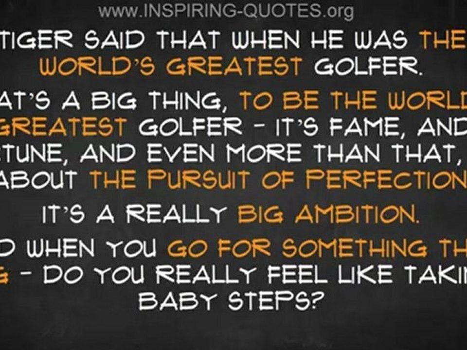 Inspiring Quotes: Tiger Woods Inspirational