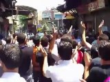 Syria فري برس  دمشق مظاهرة حي الشاغور جمعة انتفاضة العاصمتين 27 7 2012 Damascus